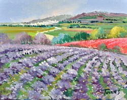 Lavender Hues by Torres - Original Painting on Stretched Canvas sized 9x7 inches. Available from Whitewall Galleries